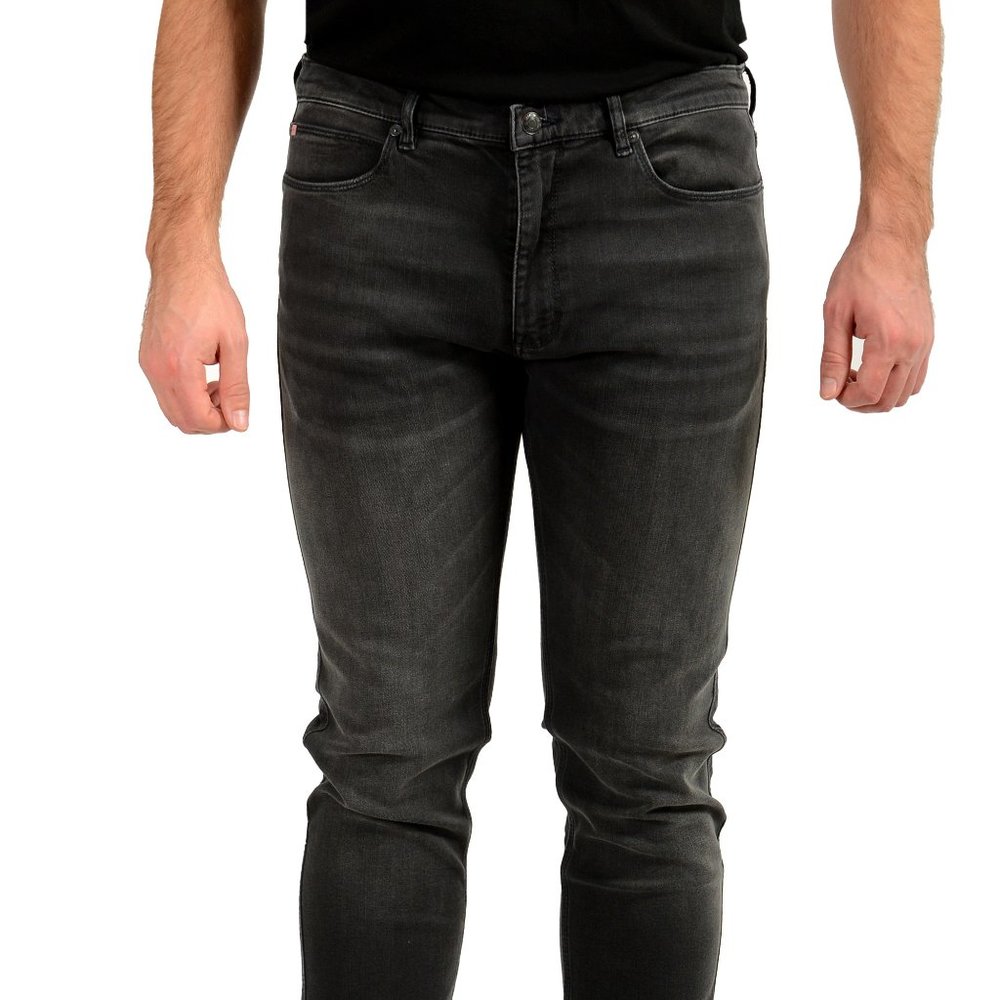 Hugo Boss Men's "Hugo 735" Extra Slim Fit Gray Wash Skinny Jeans